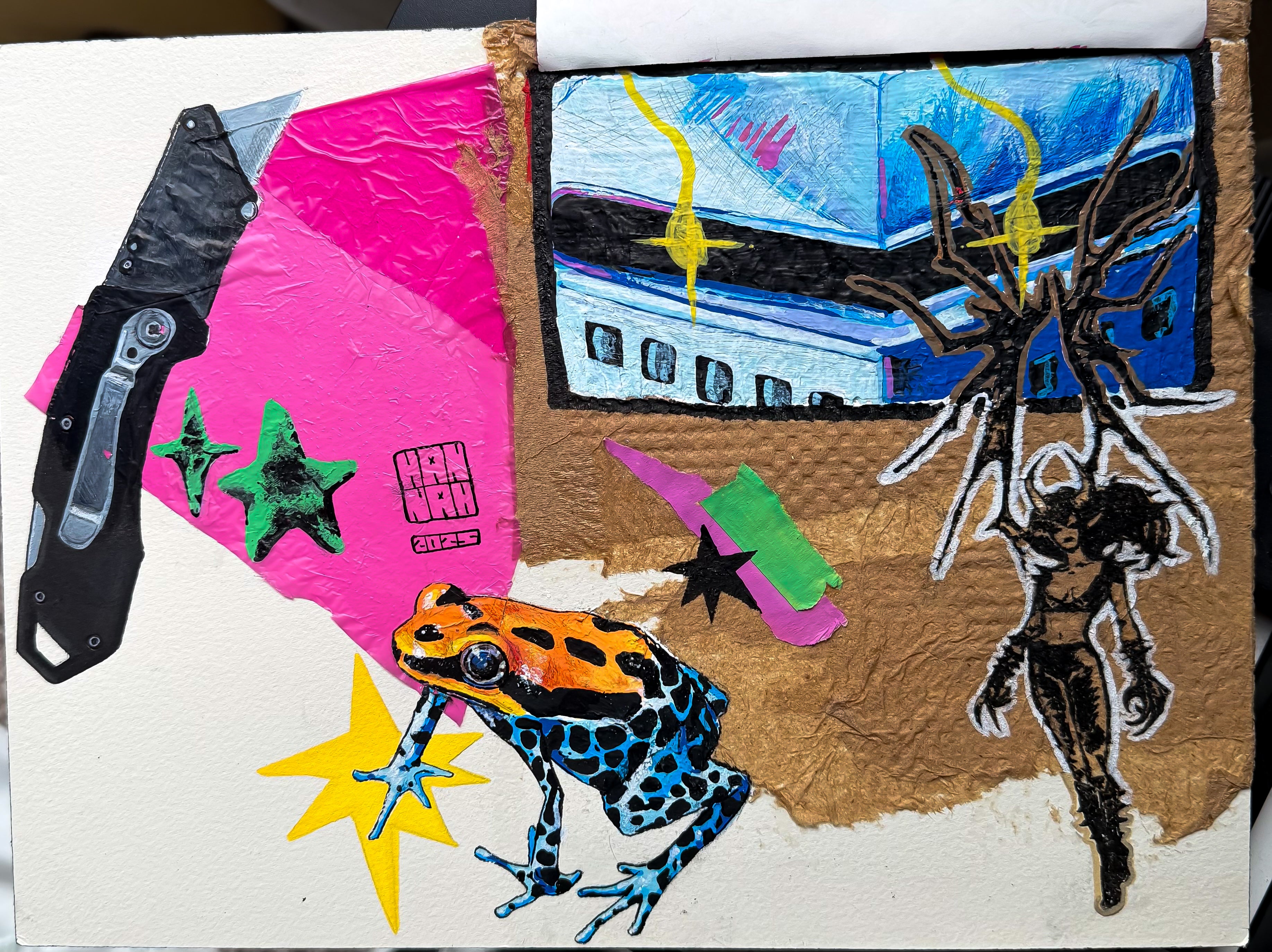 PRETTY POISON- ORIGINAL 12"x 9"