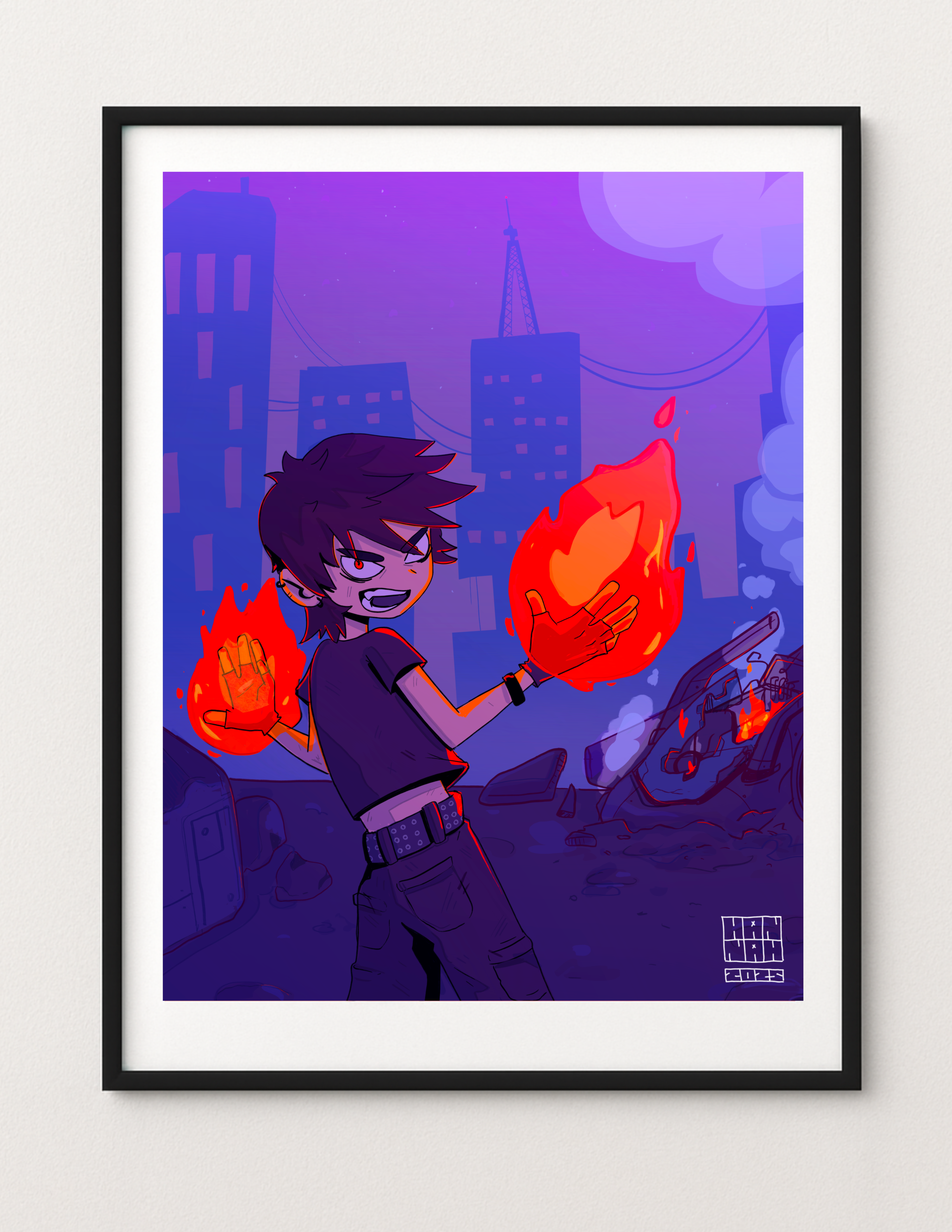 BOOM 11"x17"- Poster With Frame