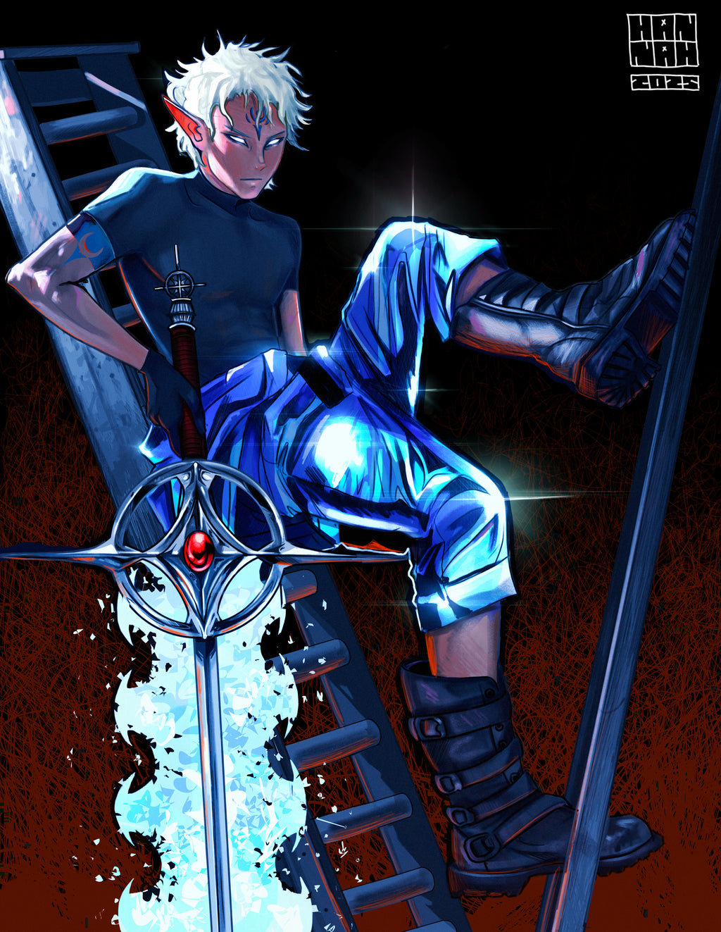 THAT'S A BIG SWORD 11"x 17"- Poster With Frame